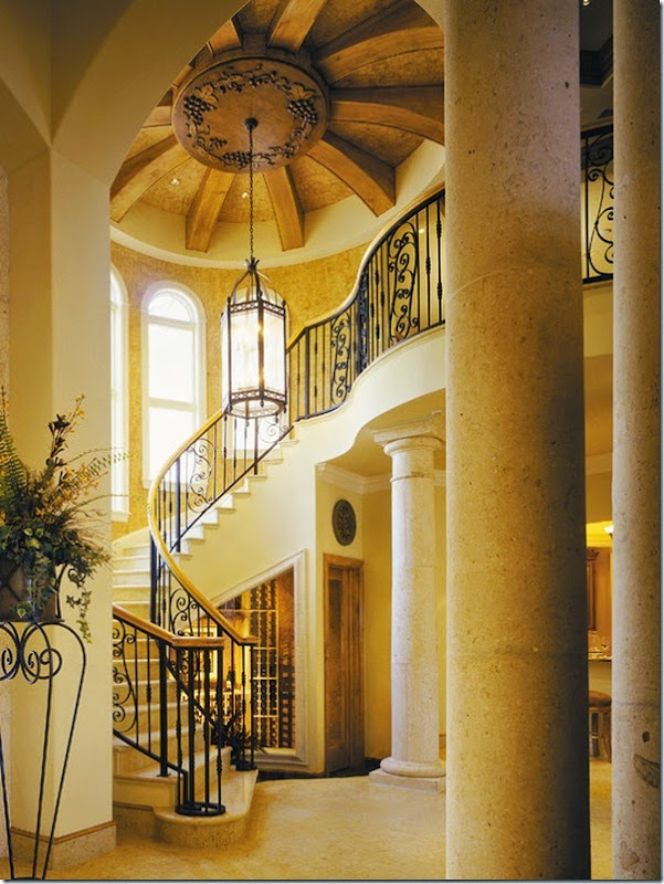 Awesome Sater Design Collection's Hall with Traditional Staircase