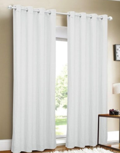 Curtains long white