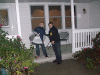 Cub Scout John Prochaska and friend Bailey Curtis Cub Scout John Prochaska and friend Bailey Curtis