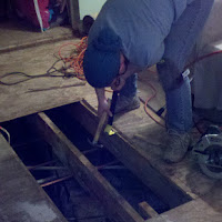 Amy fixing Carries Floor Amy fixing Carries Floor