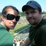 Debbie and I with the Field in the Background