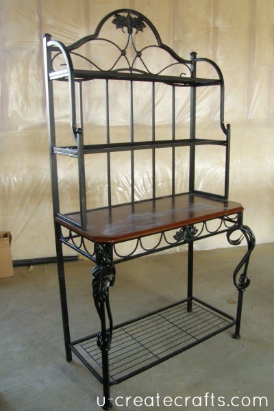 Baker's Rack Refinished Tutorial 1