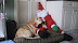 Santa Came to Visit Wednesday and all of the dogs gave their wish list to Santa!!