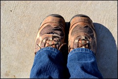 wearing boots out