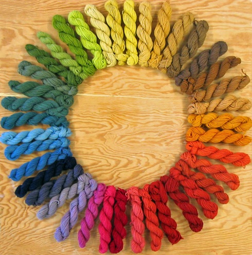 Ein Regenbogen pflanzengefrbt