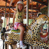 Hannah riding on the carousel at the Nashville Zoo 09032011