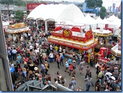 0542 Alberta Calgary Stampede 100th Anniversary - midway from the pedestrian skyway