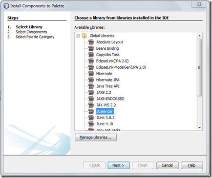 Install Components to Palette NetBeans
