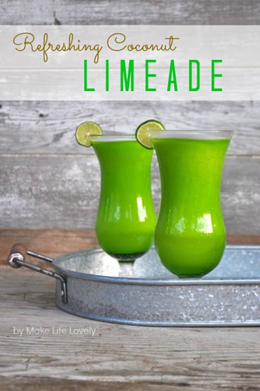 Coconut Limeade, by Make Life Lovely