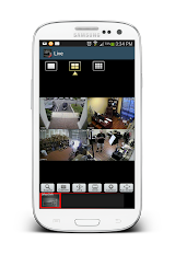 Four camera grid live view using the Android Mobile CMS app for iDVR. For more information, please visit http://iDVR.net android-dvr-viewer-app-4-cctv-camera-live-view.jpg