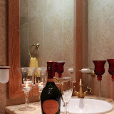 Limed Oak Vanity Unit and Mirror