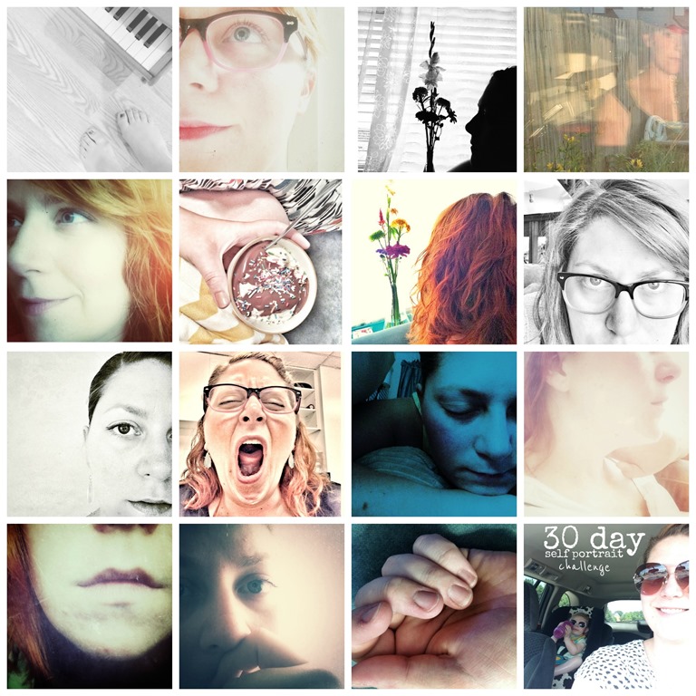 self portrait collage