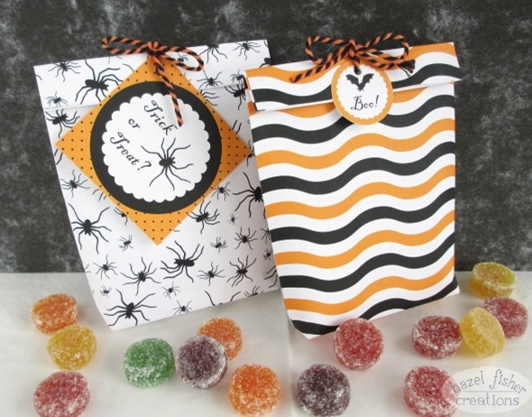 15 October 2014 Halloween printables gift bag diy tutorial hazel fisher creations 2