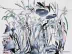 Débora Pierpaoli. Sin Título. Aerosol, marcadores, tintas, sobre papel.