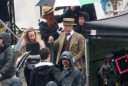 Tobey Maguire A nagy Gatsby forgatásán 06