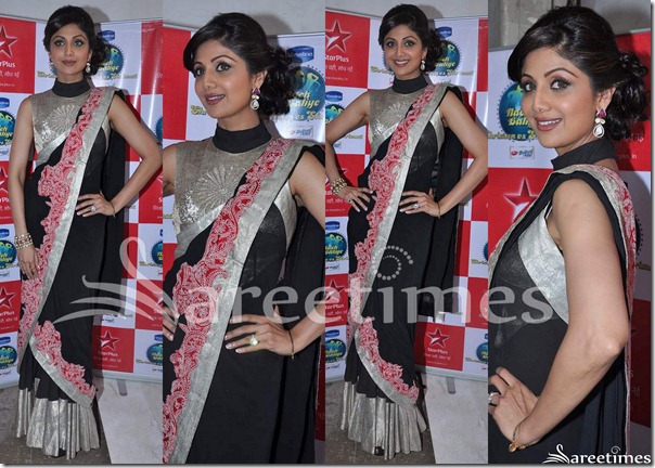 Shilpa_Shetty_Black_Anamika_Khanna_Saree Shilpa_Shetty_Black_Anamika_Khanna_Saree