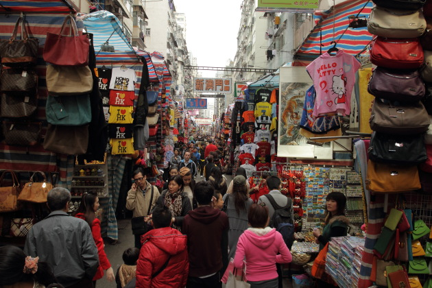 Bargain Shopping at Ladies Market, Mong Kok, Hong Kong