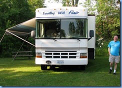 4677 McRae Point Provincial Park Bill & our motorhome in site #138