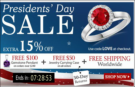 President's Day Jewelry Offer