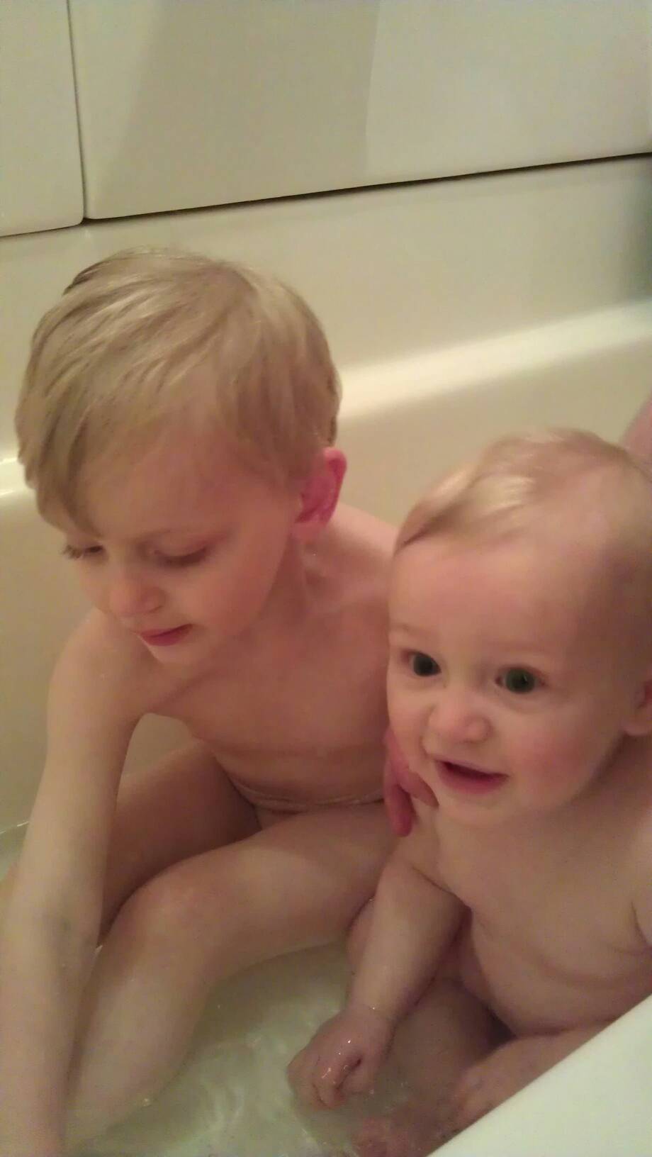 first bath together