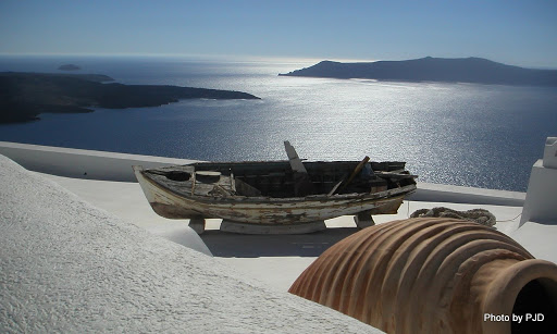 santorini volcano view