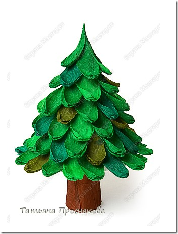 manualidades árbol de Navidad papel pinocho - Jugar y Colorear