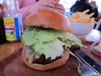 Mmmm Trunk wagyu burger with all the trimmings