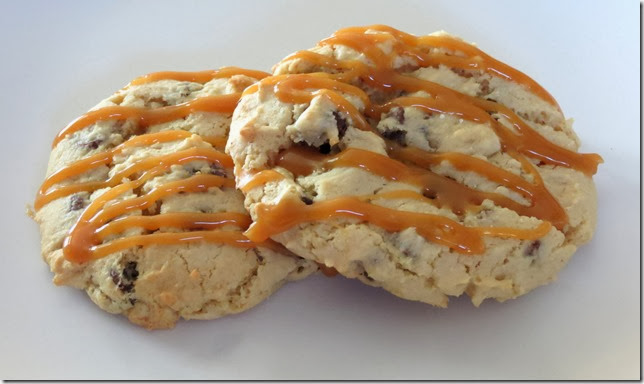 Salted Caramel Cheesecake Chocolate Chip Cookies