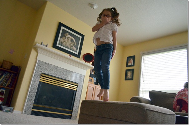 Jumping off the couch 029