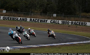 ASBK Queensland Raceway. Saturday qualifying and races.  2012 Round 3 - Support categories