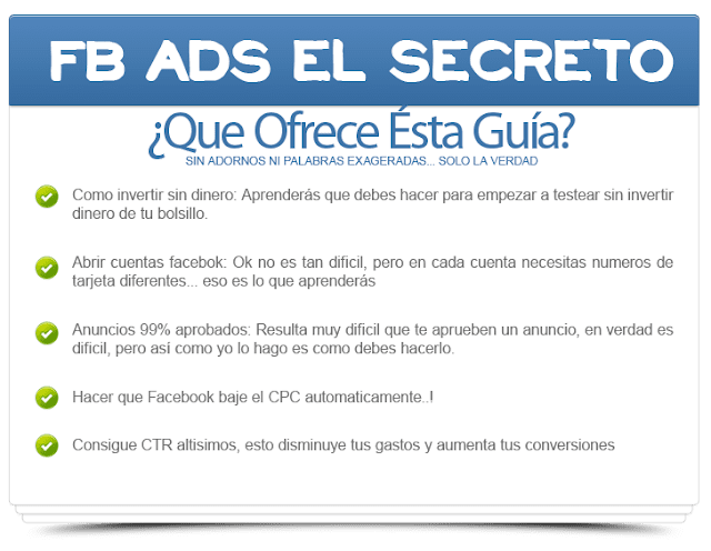 FACEBOOK ADS, EL SECRETO FACEBOOK ADS, EL SECRETO