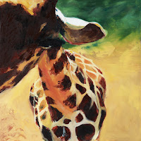 Giraffe. Oil on canvas. 24x24