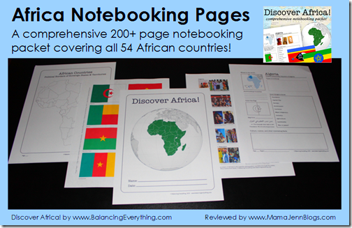 Discover Africa! Notebooking Packet