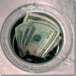 money-down-the-drain
