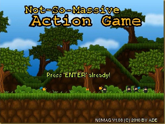 Not-So-Massive Action Game タイトル Not-So-Massive Action Game タイトル