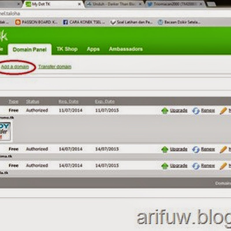 Cara mengubah ip host SSH menjadi domain tk