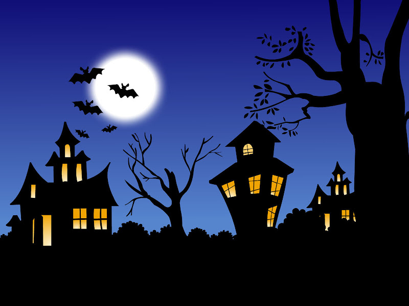 Bats And Moon, Halloween