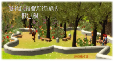 Jrr-Parc Guell mosaic path walls (Jerr_Oen) lassoares-rct3