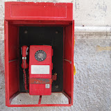 Rotary-dial pay phone.  Only in Bolivia.