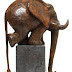 Object: 17053 - Circusolifant - 14x17 cm - € 1600,=