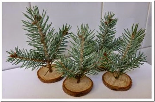 Mini Christmas tree place settings Mini Christmas tree place settings