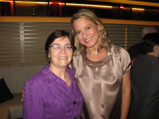 Our managing editor Talley Sue Hohlfeld with Claudia.