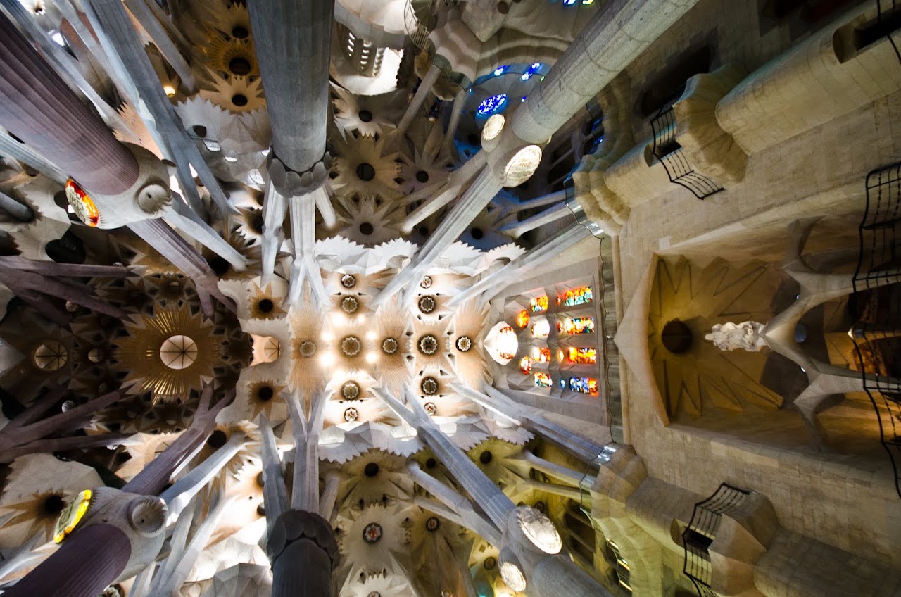 Interior nave Sagrada Familia