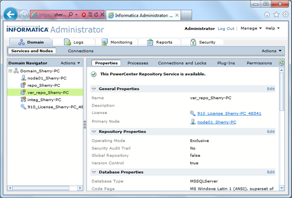 Informatica Version Control Team-Based Development Option