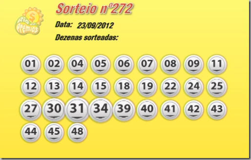Resultado do Rio de Prmios 272 de 23-09-2012
