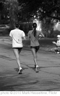 'Girls running in B&W' photo (c) 2010, Mark Hesseltine - license: http://creativecommons.org/licenses/by-nd/2.0/