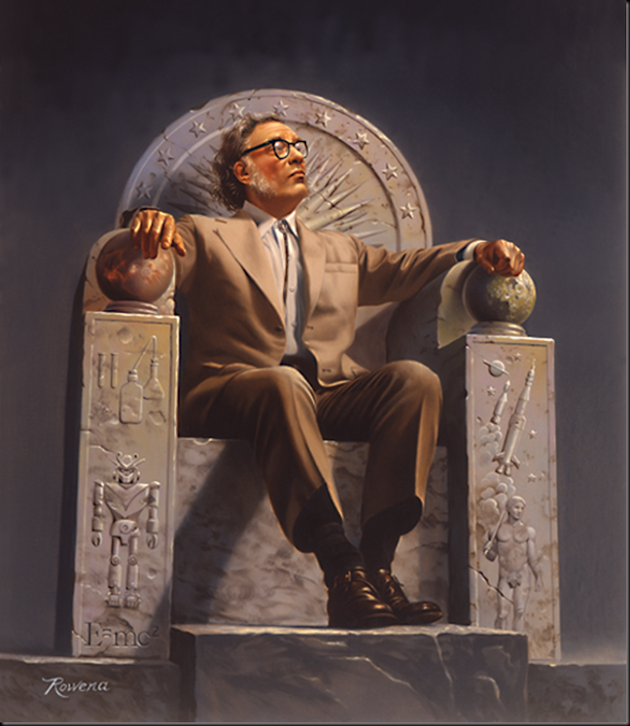 Isaac_Asimov_on_Throne
