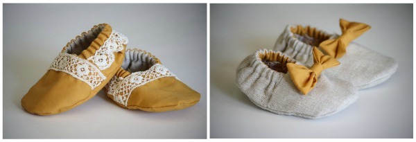 reversible baby booties