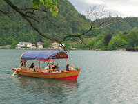 Enjoying the lake cruise.