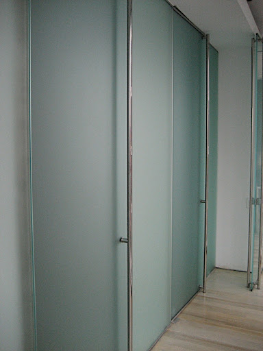 The doors shut in the hallway leading to my bedroom.